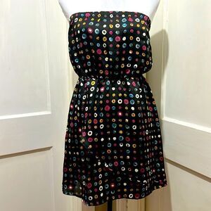 FINAL TOUCH Jewel Tone Strapless Sun Dress Women’s S - Spring 2024